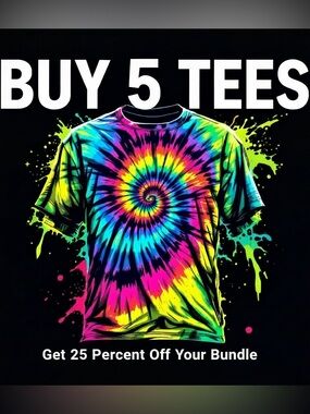 SALE Buy 5+ tees get 25 percent off with combined shipping! #555